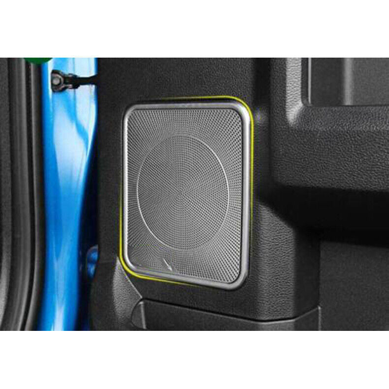 4x for Ford F150 F-150 2015-2020 Silver Steel Inner Door Speaker Horn Cover Trim