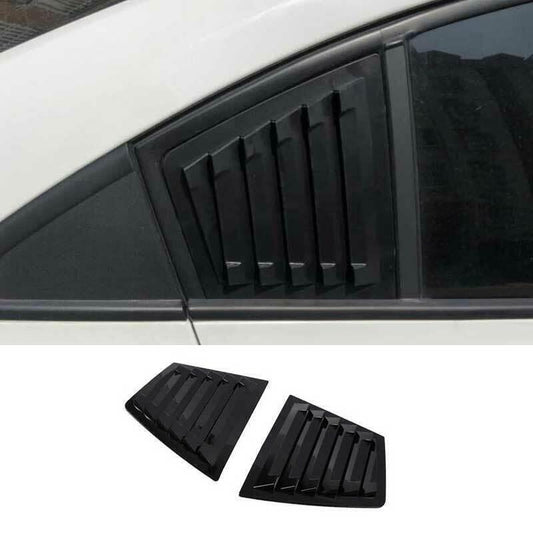 for Chevrolet for Cruze 2010-2016 Matte Black Rear Quarter Window Louver Scoop Vent