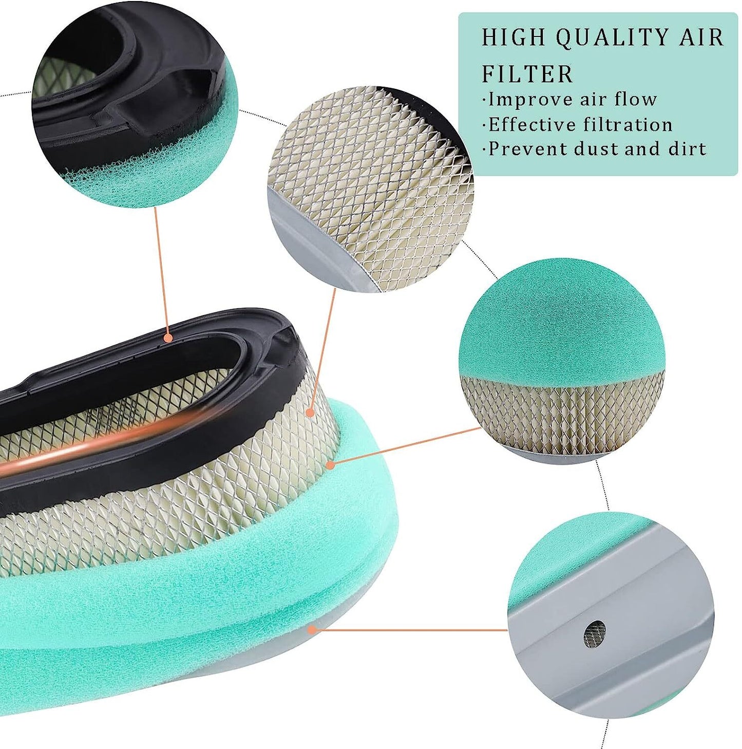 AIR PRE FILTER FOR Briggs  Stratton 493910 691667 272477 196700 28A702 28B702