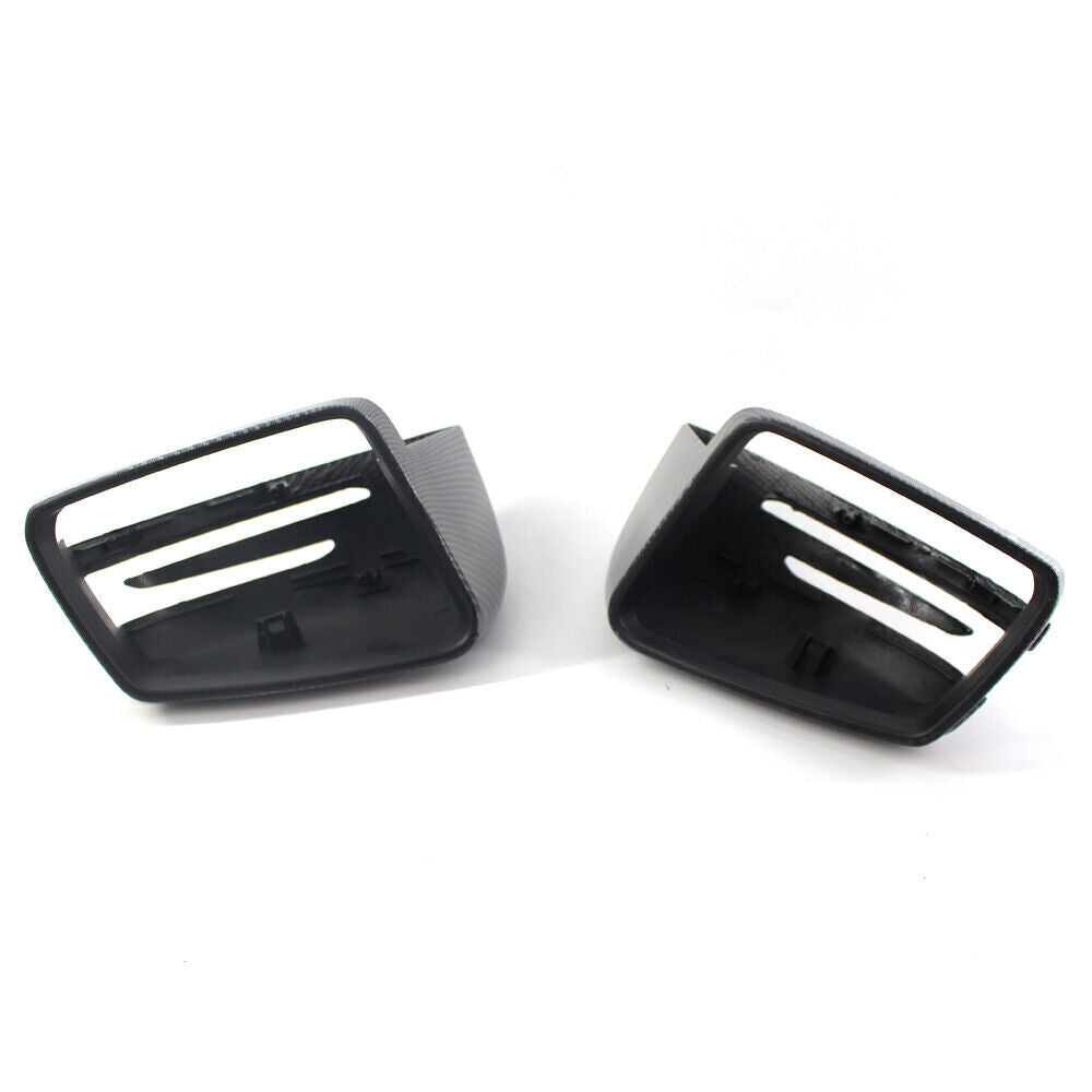 Carbon Fiber Side Mirror Cover Cap Add On Fit for Benz W204 W212 W218 W176 W221