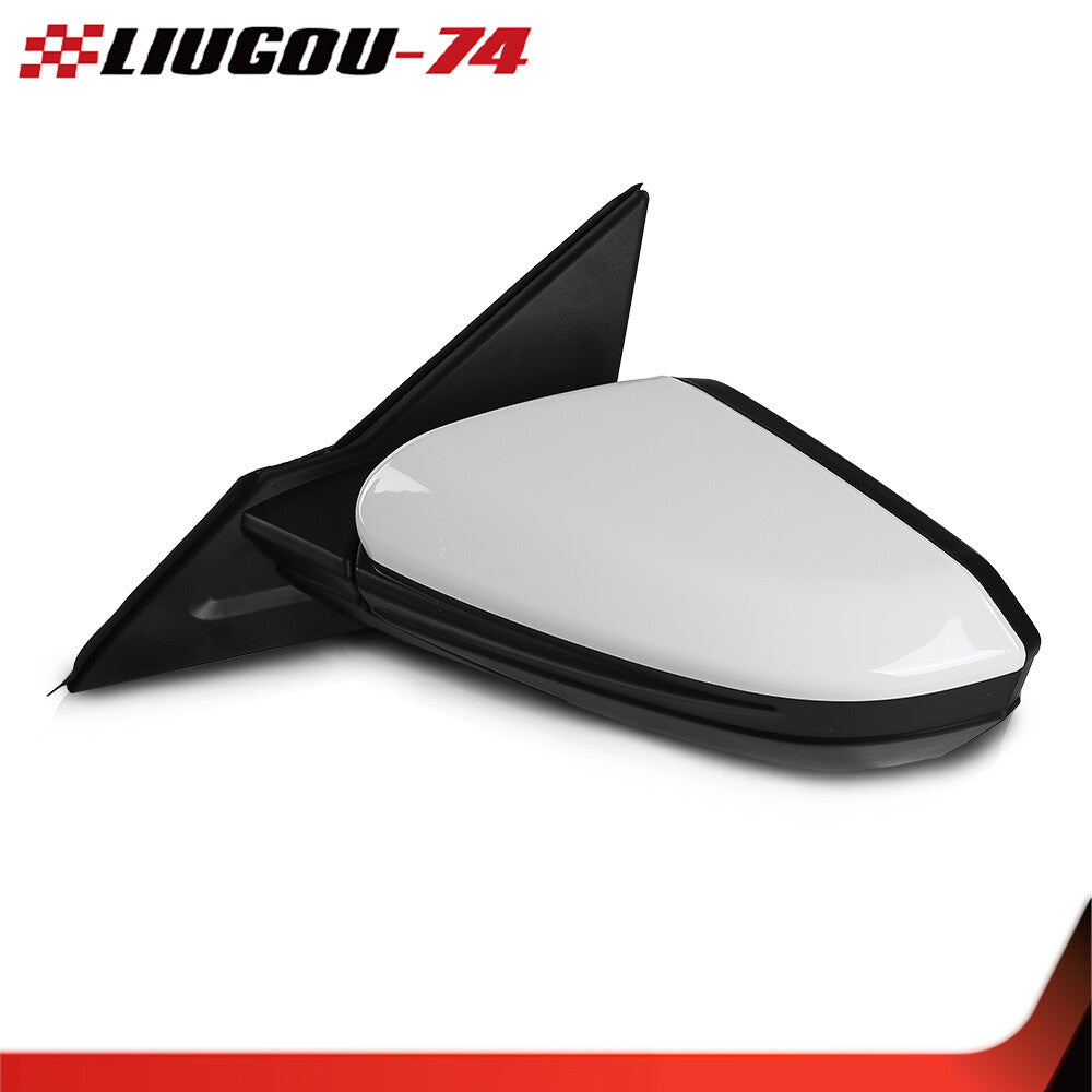 White mirror assembly suitable for 16-21 for Honda for Civic Coupe Sedan Left Driver LH Side