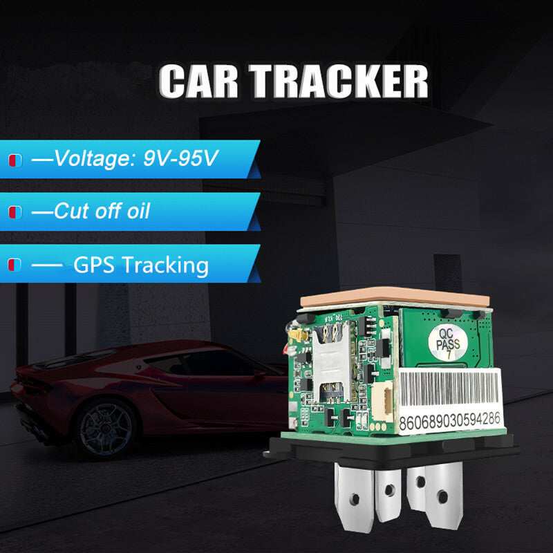 Car GPS Tracker Relay Device GSM Locator Remote Control Anti-theft Cut Off Oil
