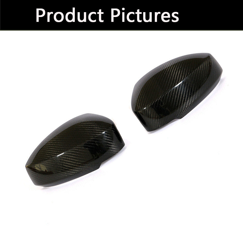 for Nissan 350Z Z33 2003-2009 Pair Carbon Fiber Side Rearview Mirror Cover Caps