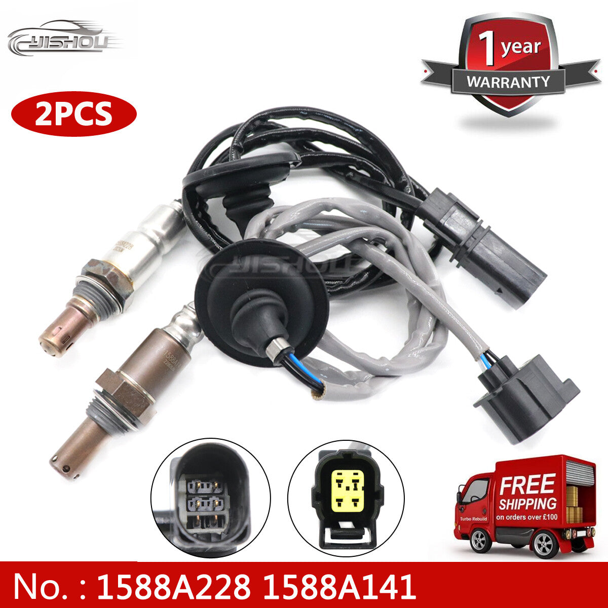 The new oxygen sensor upstream and downstream are compatible with for Mitsubishi Outlander Sport 2.0L and 2.4L engines.