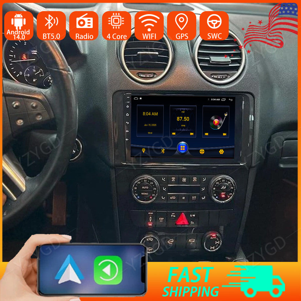 9 Android CarPlay for Mercedes for Benz ML350 GL450 2007-2011 Car Radio GPS WIFI BT