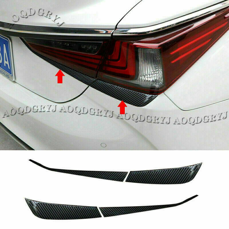 for Lexus ES350/300H 2019-2022 Carbon Fiber Tail Light Moulding Eyebrow Trims 4P