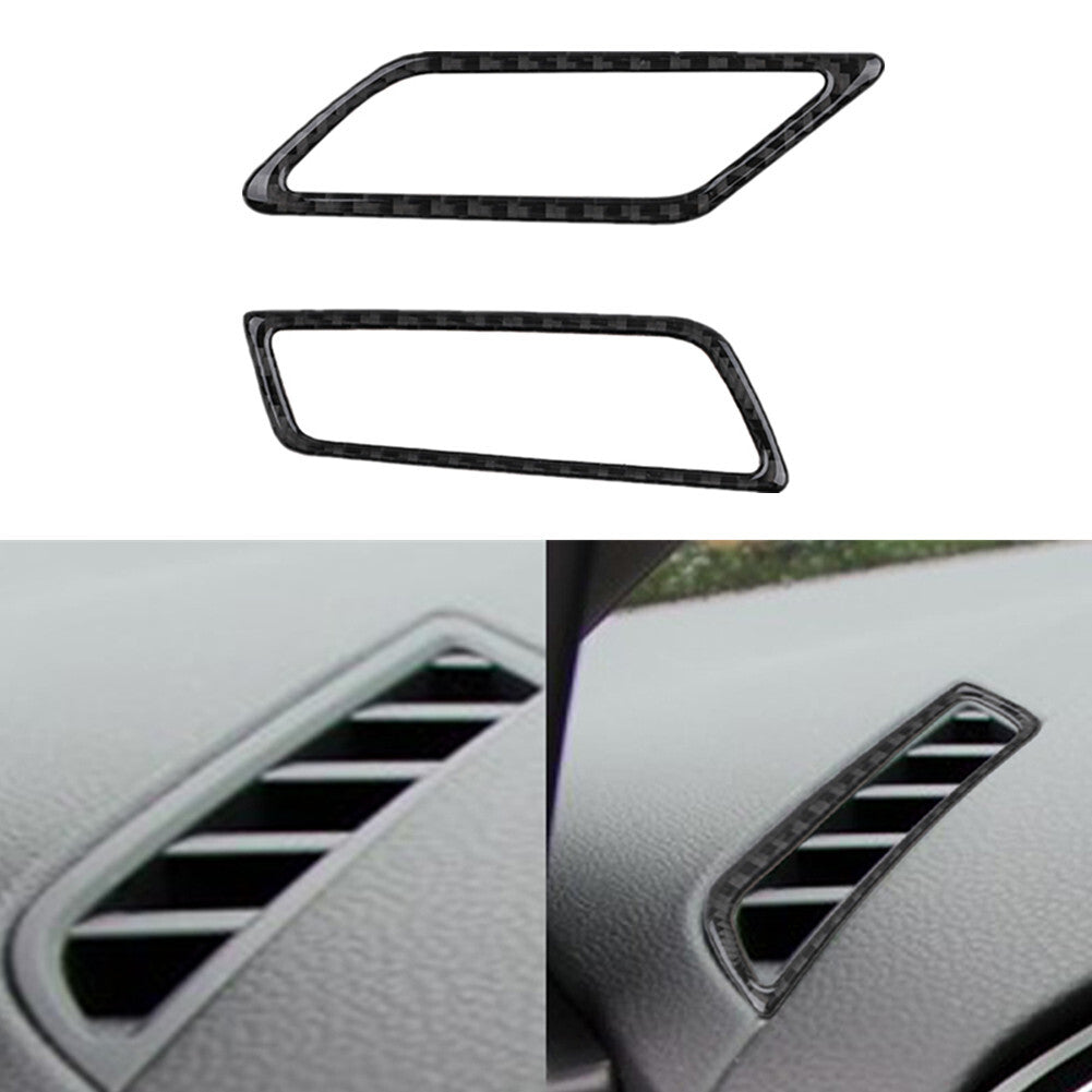 2c Dashboard Air Vent Outlet Carbon Fiber Trims for VW for Golf 8 MK8 GTI 2020-2021