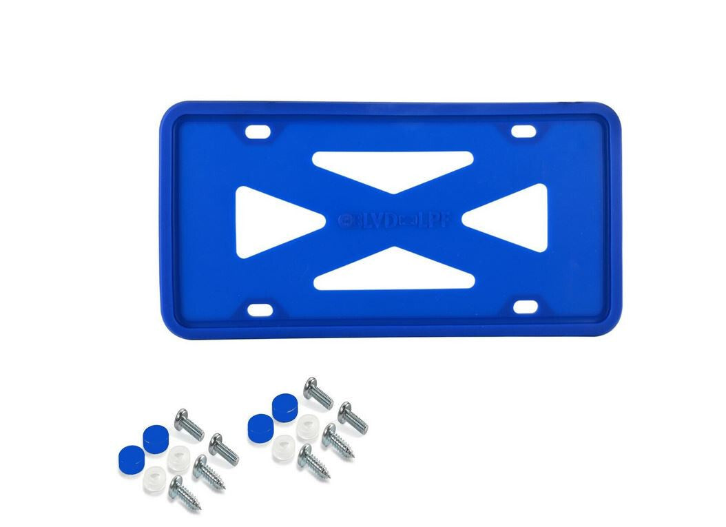 1 piece of blue silicone car license plate frame cover cap for trunk suitable for Dodge