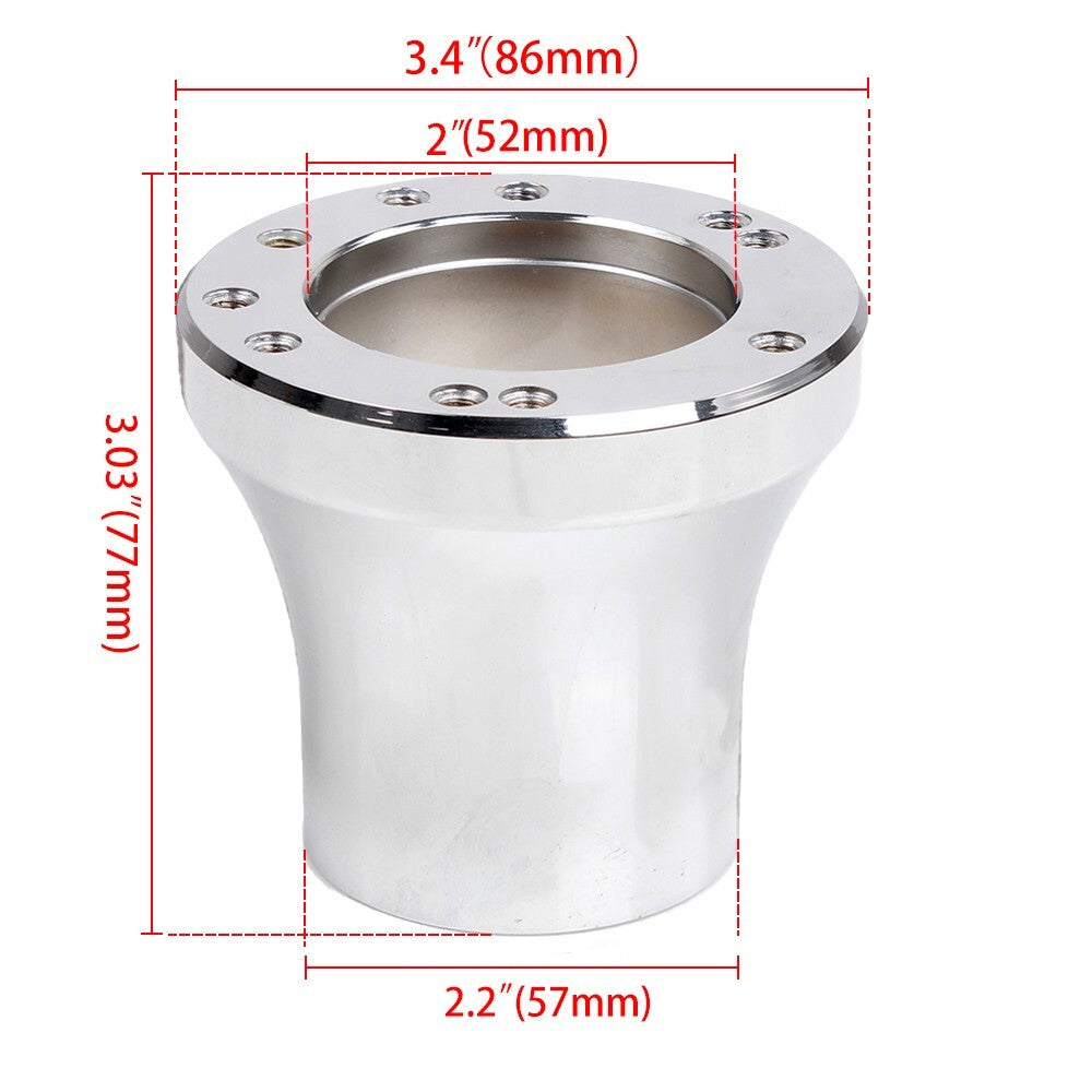 For Club Car for DS 1984-UP Silver Hub Adapter+13inch for Golf Cart Steering Wheel