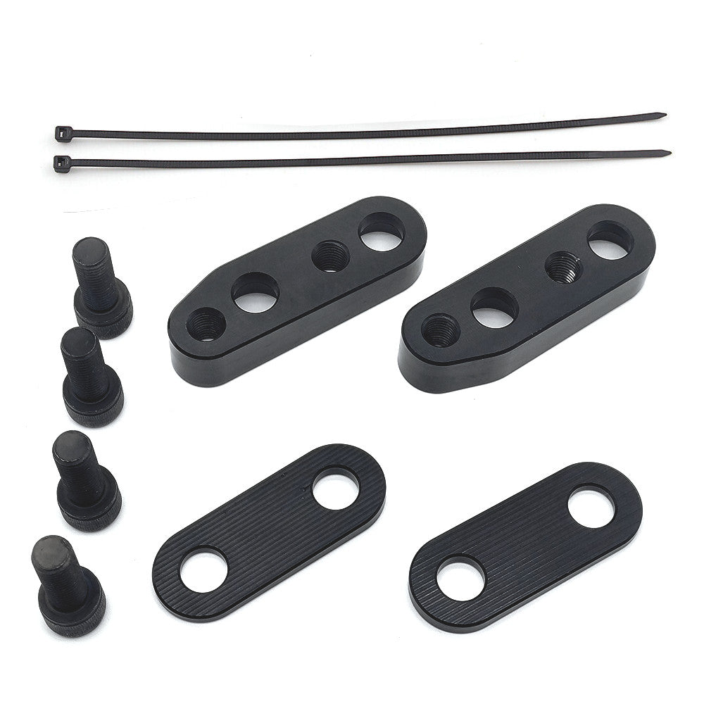 Black Adjustable Handlebar Risers Adapter for Honda Goldwings GL1800 2001-2017