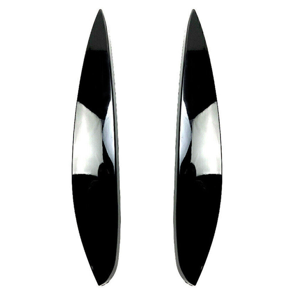 Headlight Eyelid Lid Eyebrow Trim for Mercedes-Benz for Smart 2014+ Glossy Black