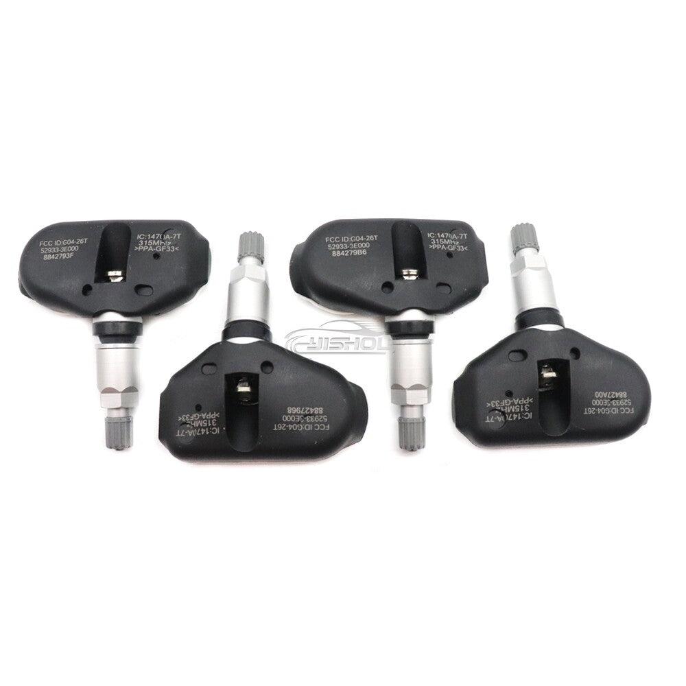 52933-3E000 4-piece Tire Pressure Sensor (TPMS) Kit for Hyundai Sonata for Tucson Tiburon