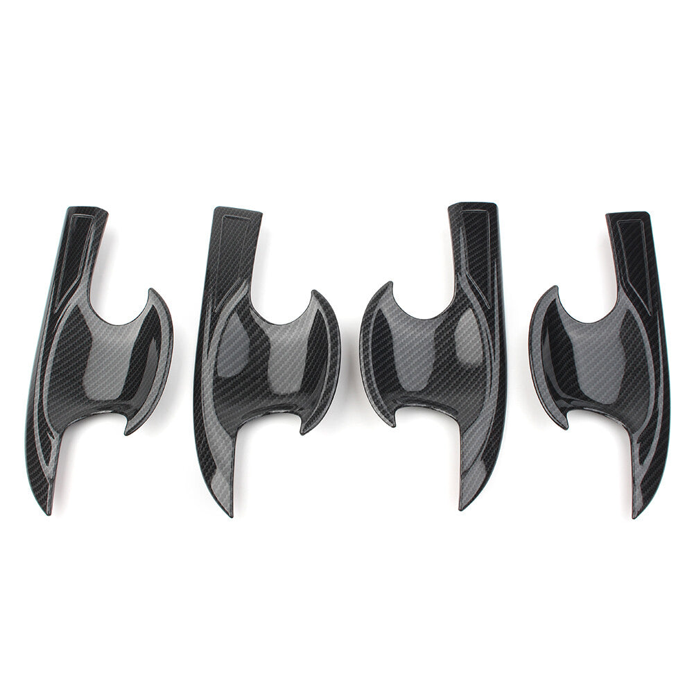 for Honda for Civic 2016-2018 4X Carbon Fiber Style Door Handle Bowl Cover Trim