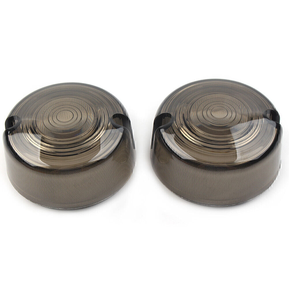 SmokenTurn Signal Lens Cover for Harley Dyna FXD FXR Sportster XLH 883 1200 FXST