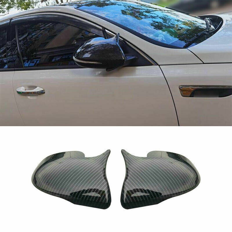 Side Rearview Mirror Cover Caps for Kia K5 Optima 2016-2020 Carbon Fiber OX Horn