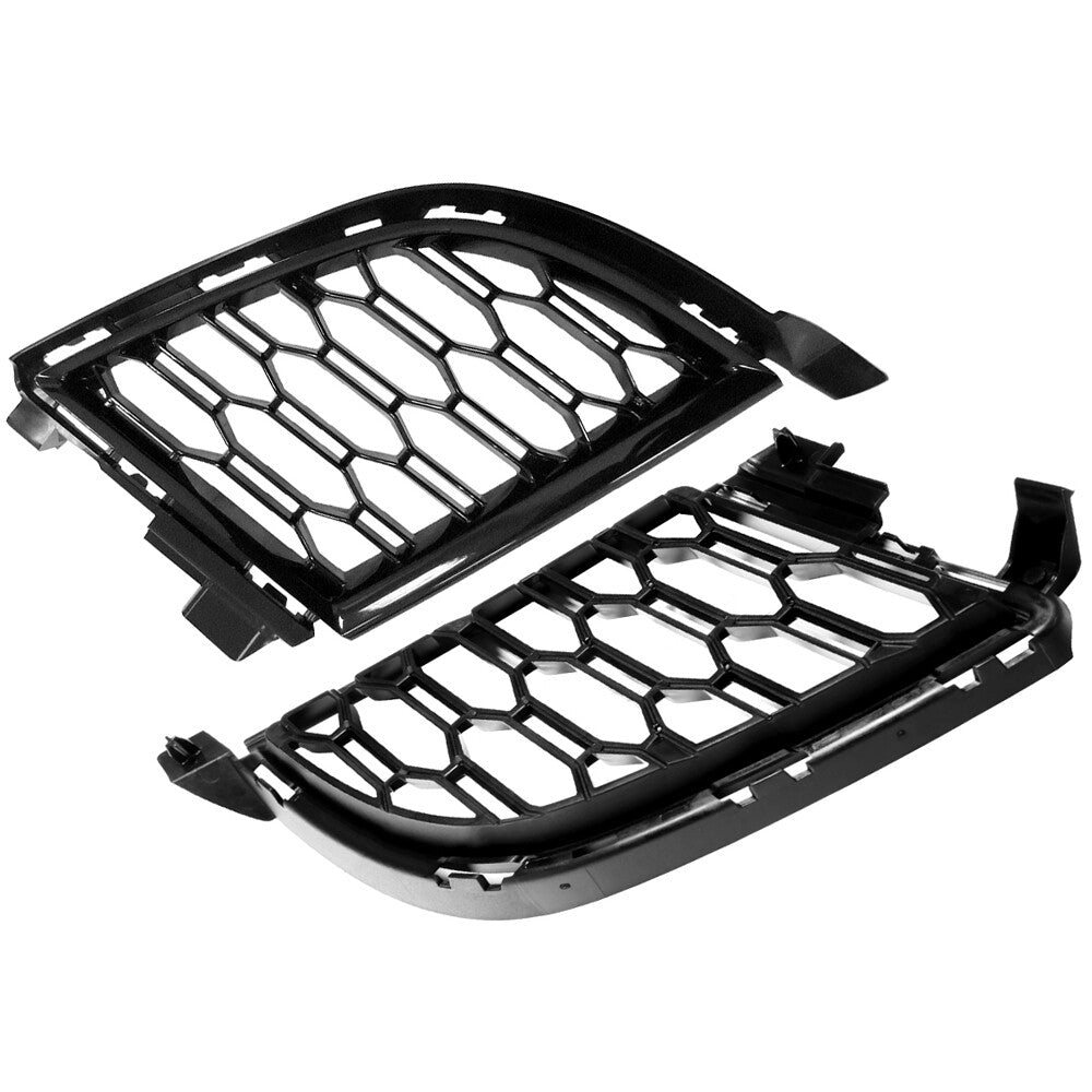 for BMW G20 G21 330i M Sport 2019-22 2PCS Front Bumper Lower Grilles Black LH+RH