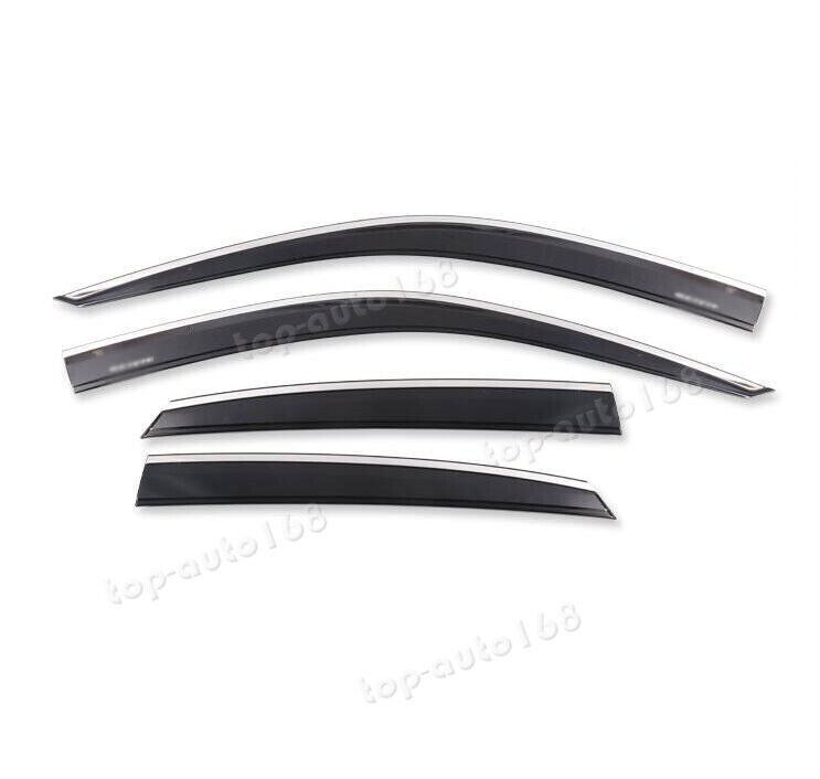 for Honda for Civic Sedan 2022-2024 Window Visors Sun Rain Guard Deflectors W/Chrome
