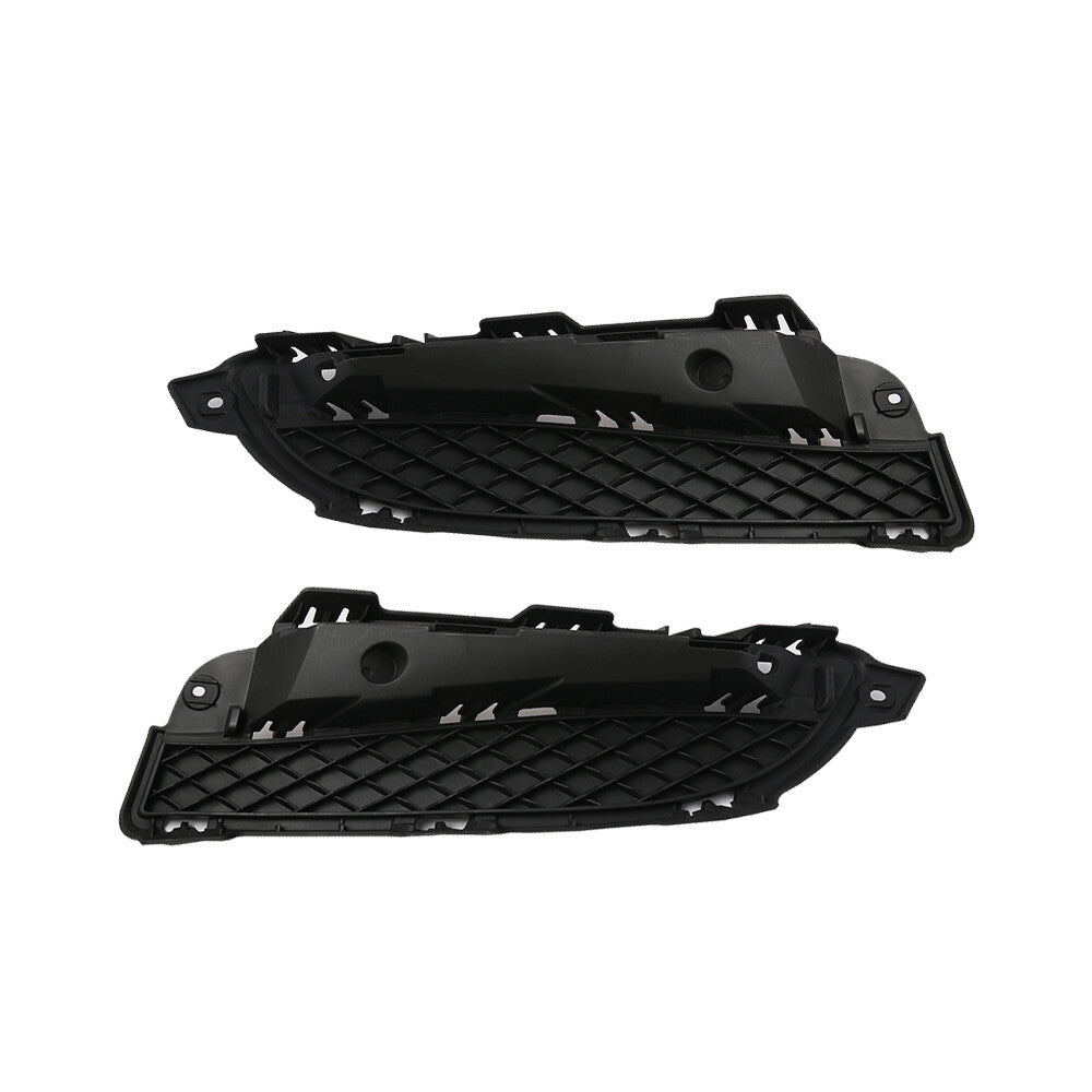 2x for Jaguar for XF 2012-13 LHRH Front Bumper Lower Grill Grille Outer Cover Black