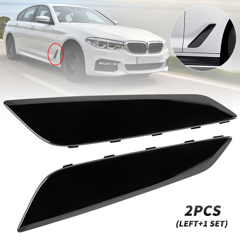 1Pair Fender Duct Trim Black Left  Right Side For 2017-2020 for BMW G30 5 Series