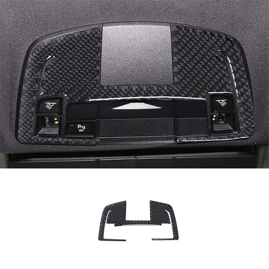 Carbon Fiber Reading Light Panel Frame Cover Trim for Porsche 718 2016-2022