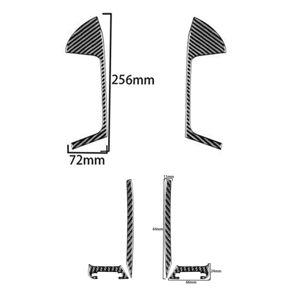 Carbon Fiber Central Air Outlet Cover Trim For Silverado for GMC for SIERRA 2014-2018