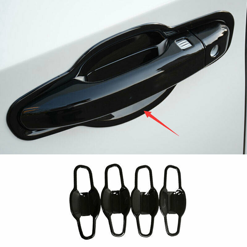 8P for Honda Accord 10th 2018-2022 Gloss Black Car Outside Door Bowl Cover Trim