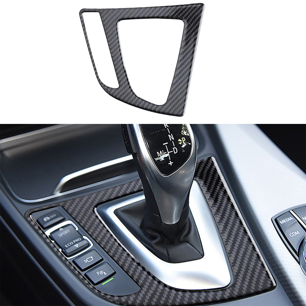 Carbon fiber gear shift cover trim suitable for BMW 3 Series F30 2013-18