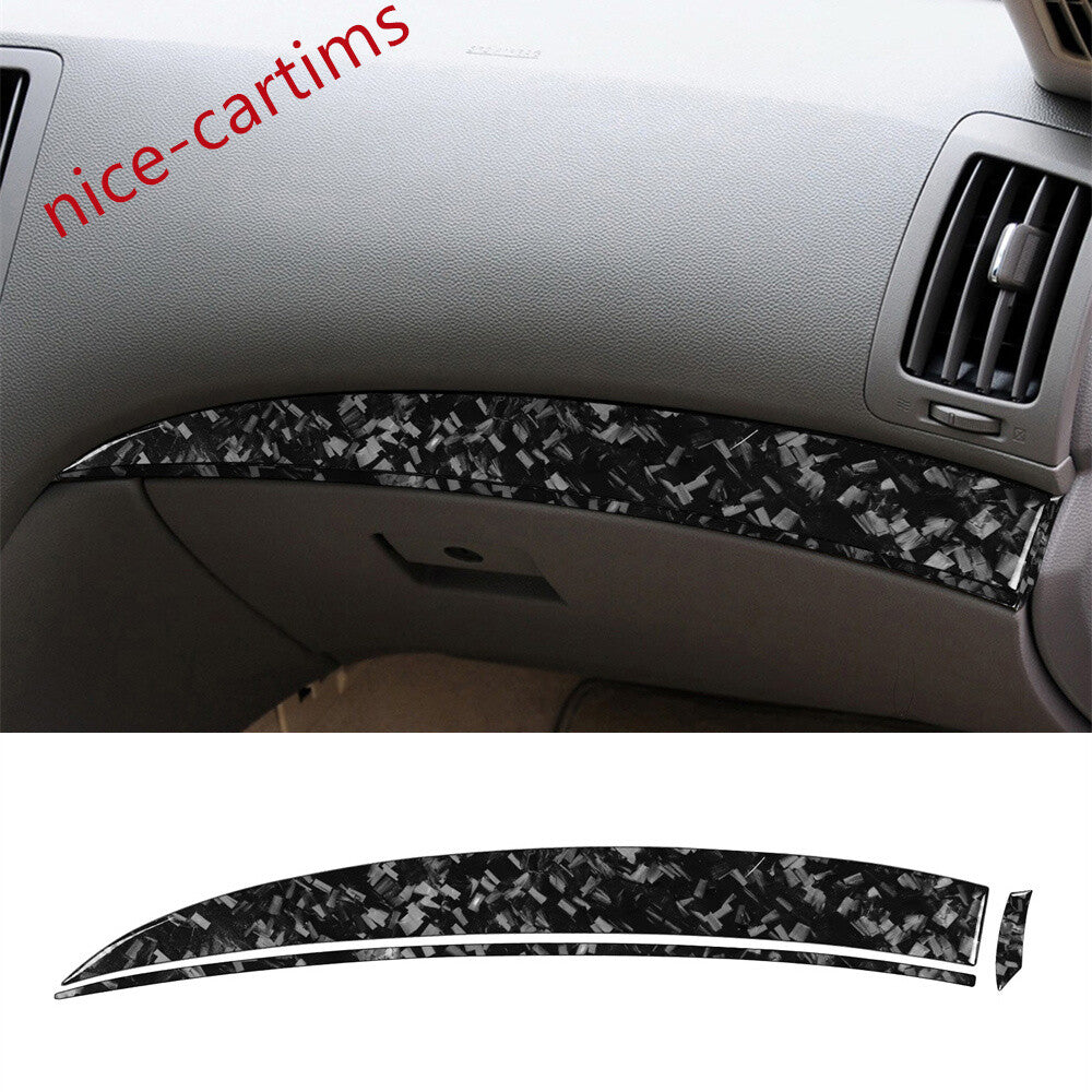 Forged Carbon Dashboard for Co -pilot Panel Trim for Infiniti G37 2007-13 G35 G25 Q60