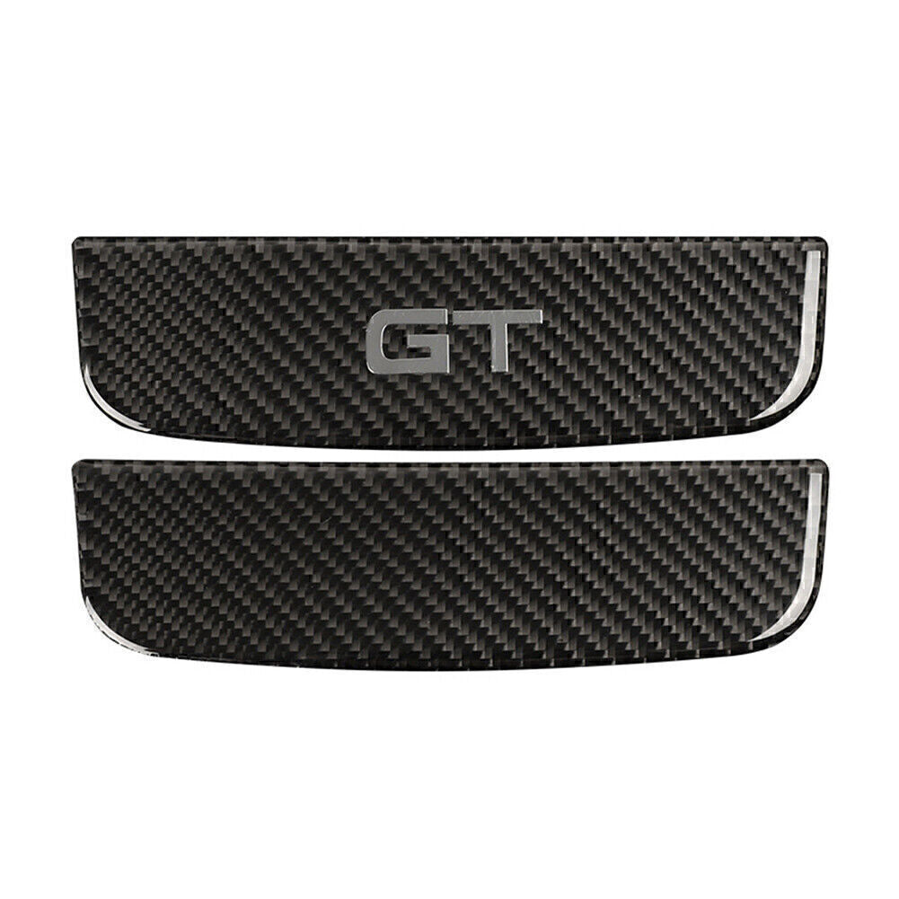 Carbon Fiber Interior Storage Box Trim Cover for Ford for Mustang 2015-2019 16 17 18
