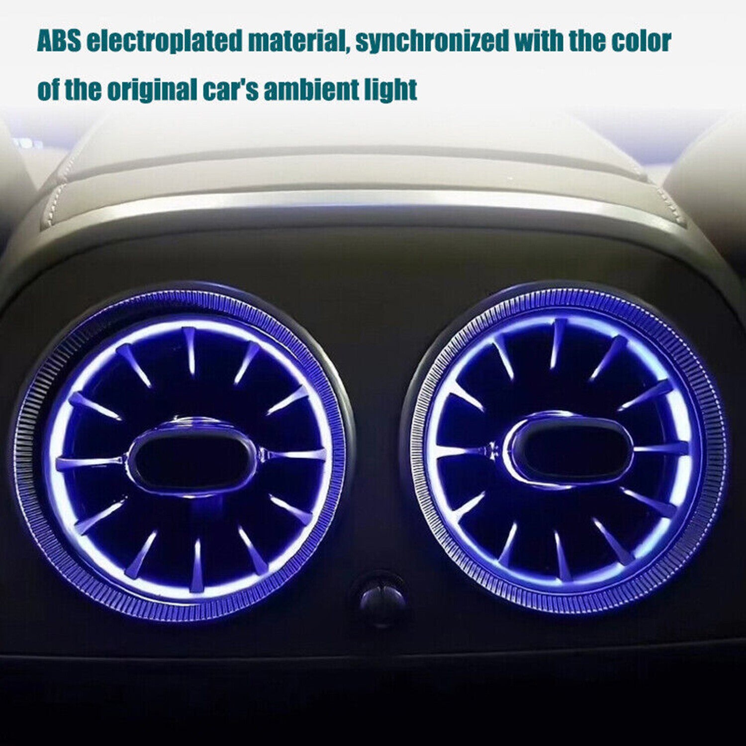 7/64 Colors Rear Air Vent LED Ambient Light for Mercedes-Benz S W222 2014-20