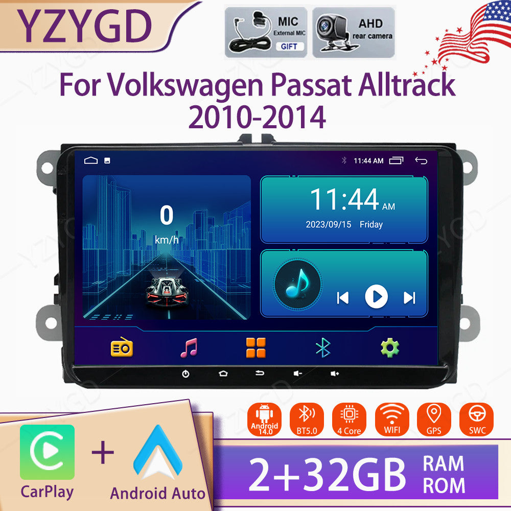for Volkswagen for Passat Alltrack 2010-2014 Carplay Car Radio Stereo GPS DSP Screen