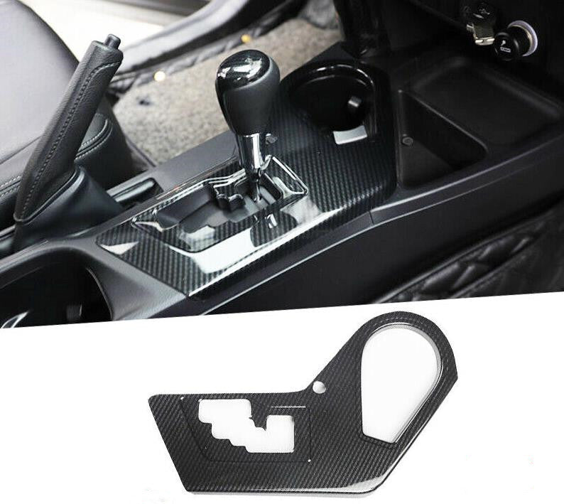 for Toyota RAV4 2016-2018 Carbon Fiber pattern Inner Gear Shift Frame Cover Trim