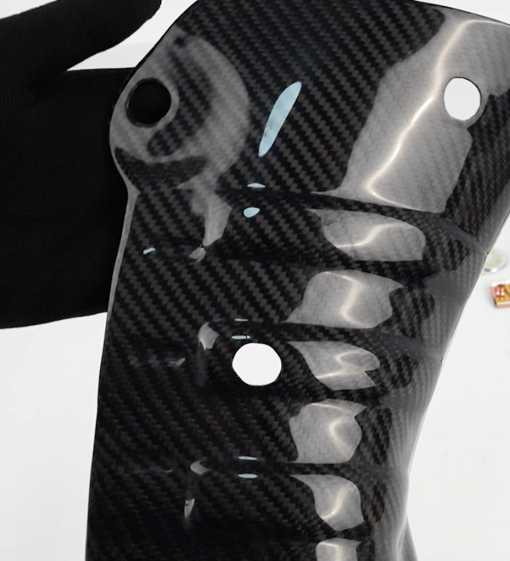 Carbon Fiber Coolant Guard Cover Lower Skid Plate For 2017-2024 for Tesla Model 3