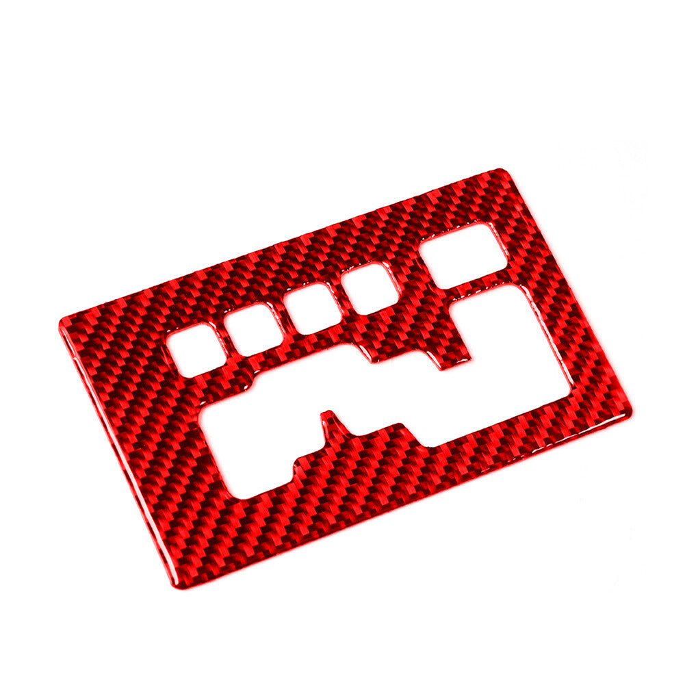 Carbon Fiber Gear Shifter Panel Cover Trim for Dodge Journey 2009-10 Type A Red
