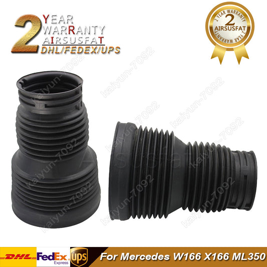 2X Front Air Suspension Spring Shock Dust Boot Cover Fit for Mercedes W166 ML350