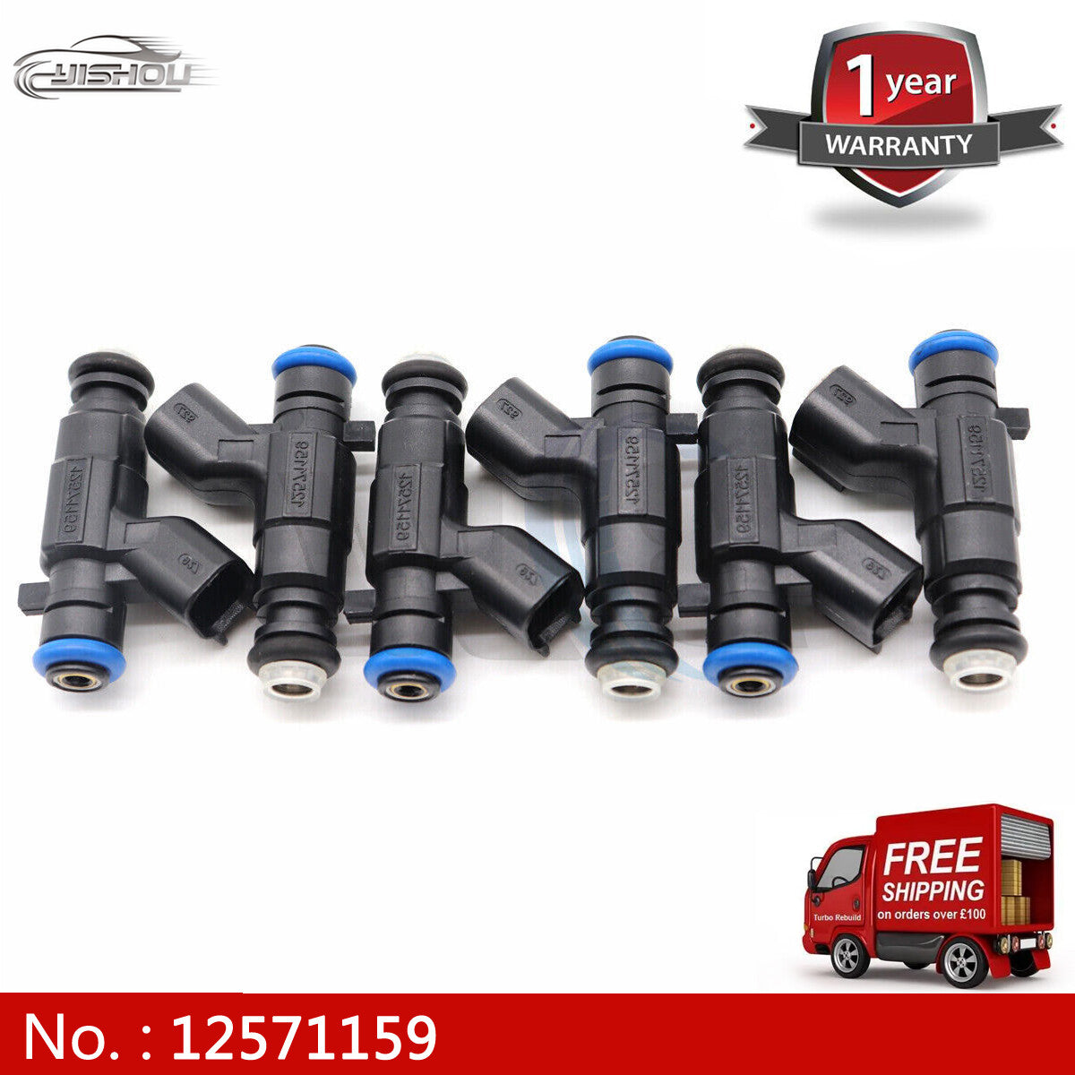 Fuel injector 0280156131 12571159, suitable for 04-08 for Cadillac for Buick 3.6L V6 6-piece set.