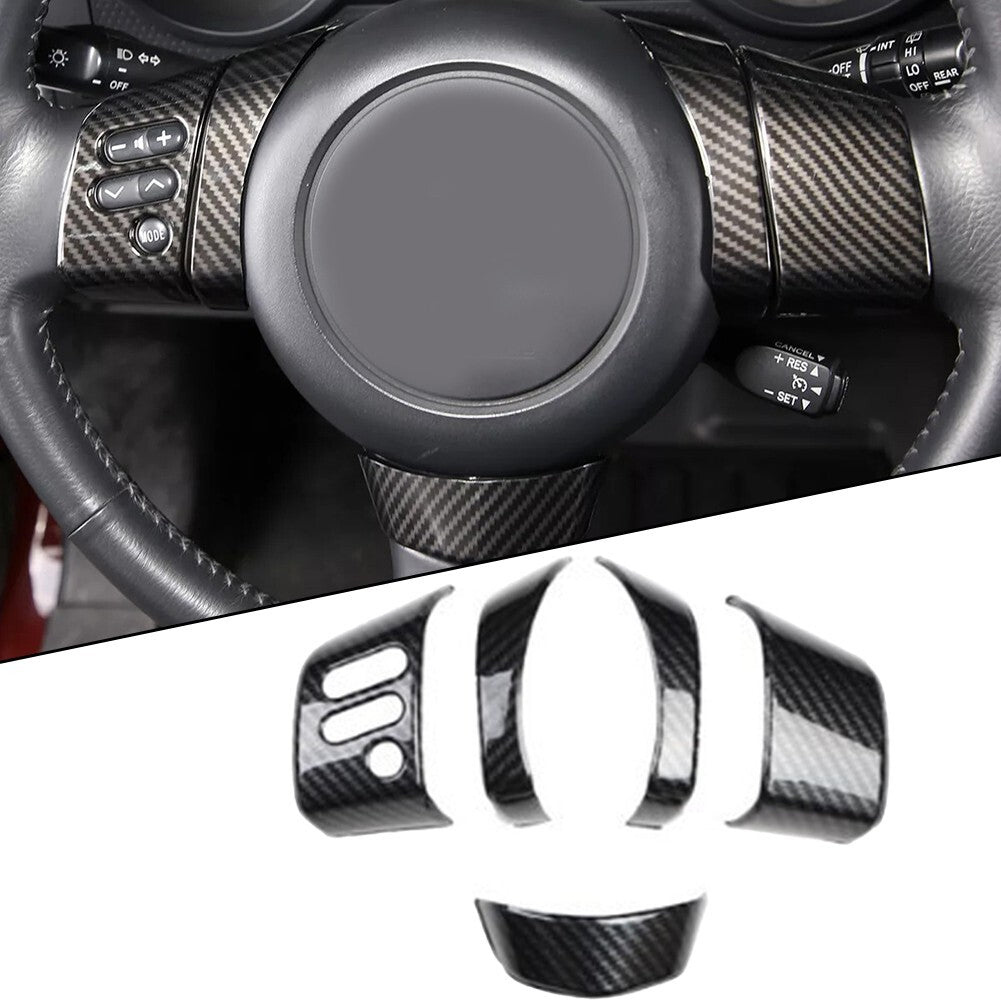 Steering Wheel ABS Carbon Fiber Cover Trim Bezel for Toyota FJ Cruiser 2007-21