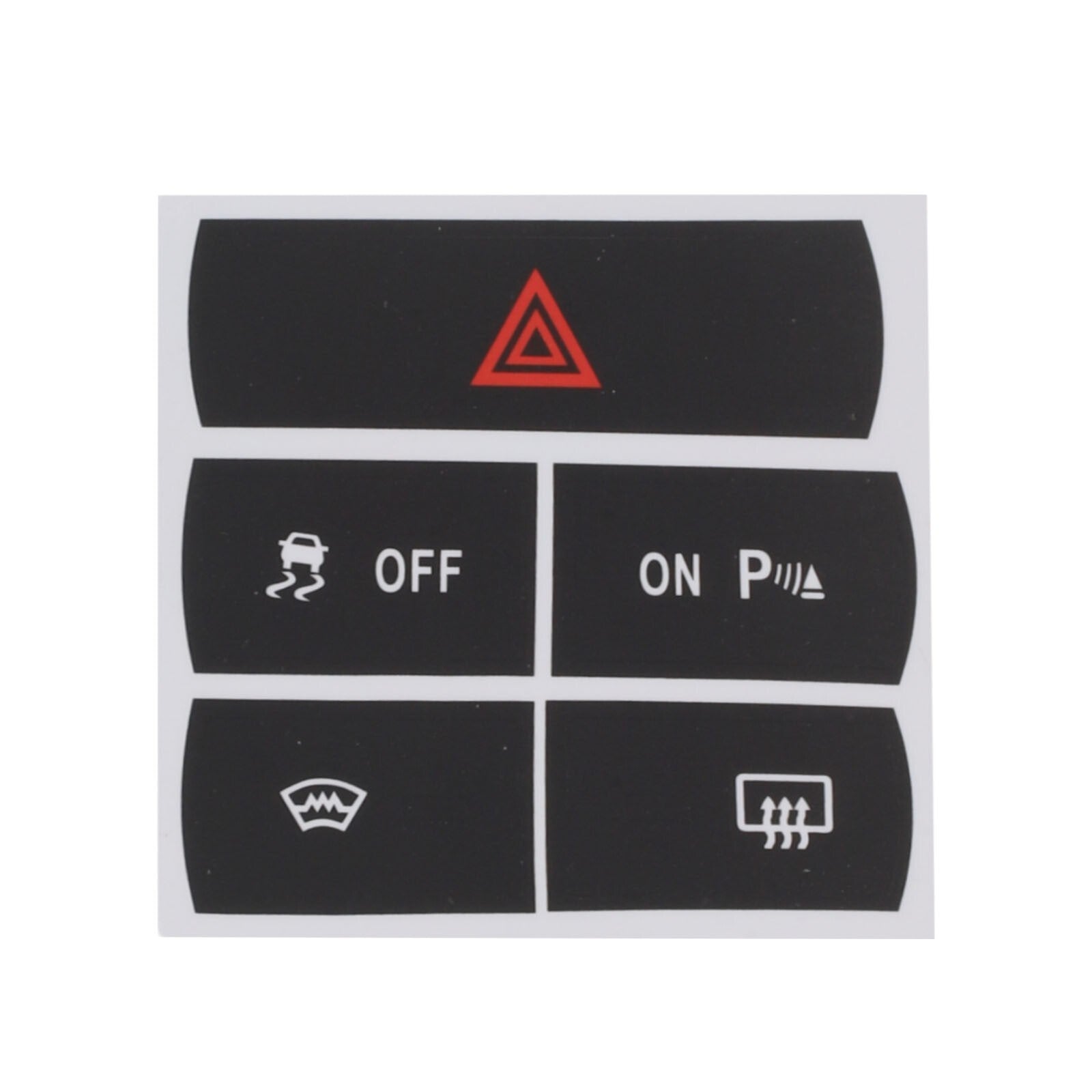 Set of stickers to repair the Hazard button defroster and for Ford for S-Max