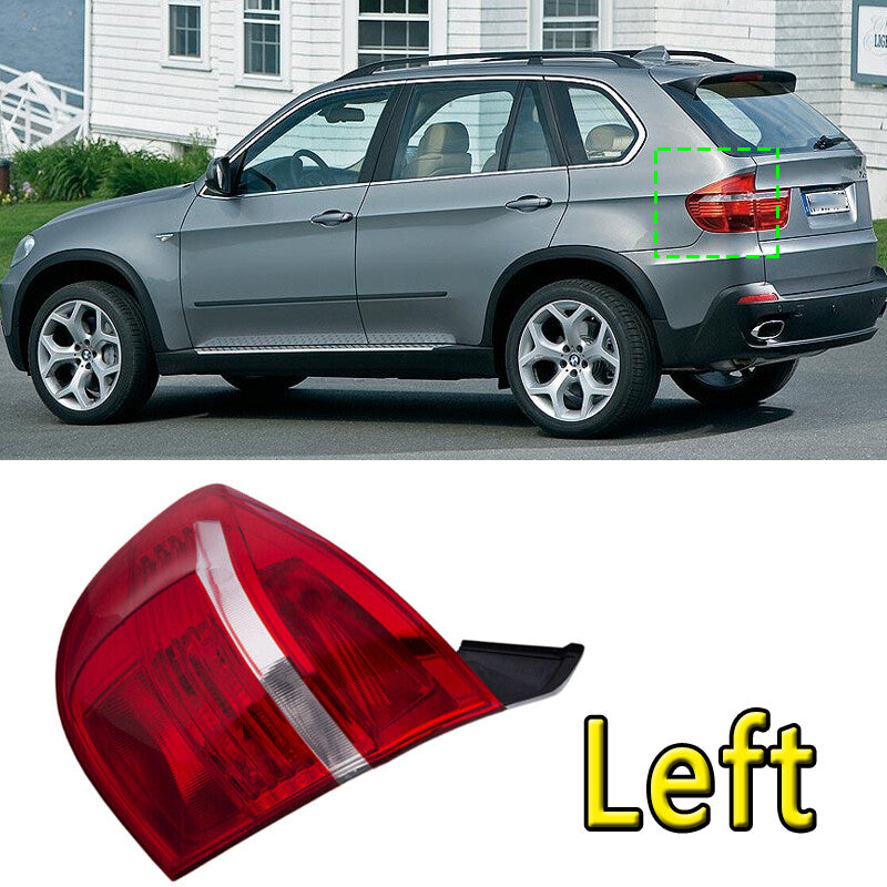 Applicable to for BMW X5 2007 - 2010: Left rear bumper taillight, brake signal light, passenger side.