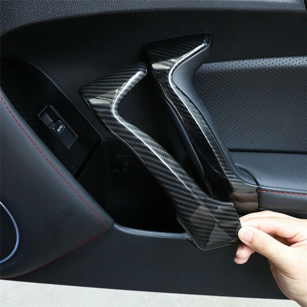 Carbon Fiber Inner Door Handle Trim For T@yota 86 for Subaru BRZ 12-20ABS for Scion -S