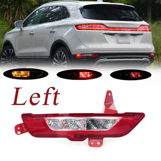 Left side applicable to for Lincoln MKC 2015-2019: Rear reflector, fog brake, turn signal light.