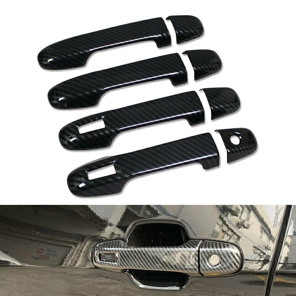 Door Handle Cover Trims Overlay Fit for Subaru Forester 2019-2022 Carbon fiber New