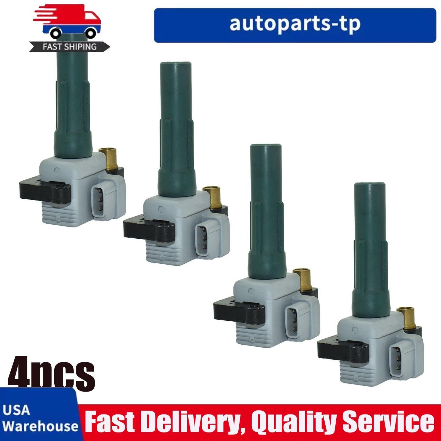 4x Ignition Coil 22433-AA641 22433-AA480 22433-AA540 FK0186 FK0334 for Subaru