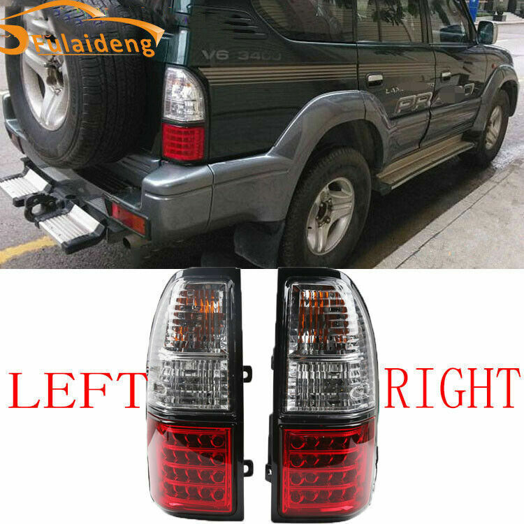 for Toyota Prado LC90 FJ90 3400/2700 1998-02 LED Rear Stop Brake Tail Light Pair