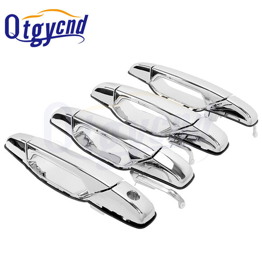 Chrome Door Handle for Chevy Tahoe for GMC for Yukon for Sierra 1500 Denali 07-13 Front Rear
