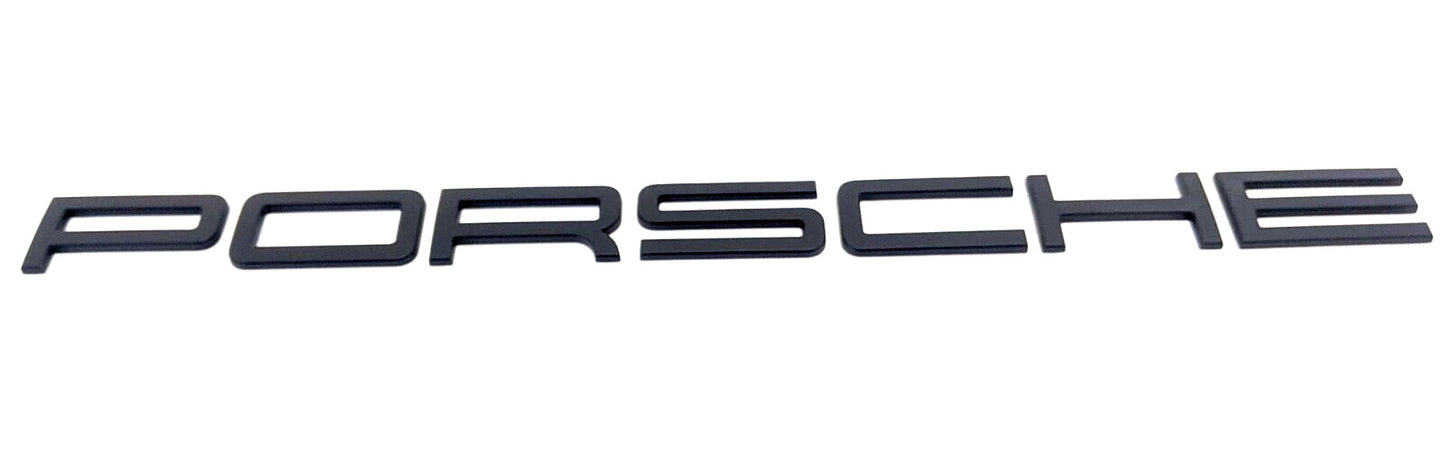 for Porsche Script Logo Rear Badge Matt Black 99155923590 for Porsche
