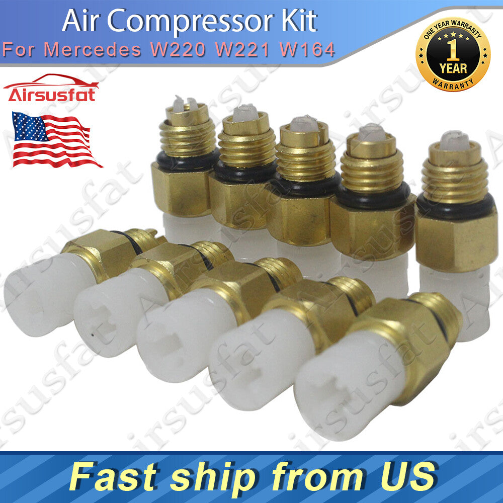 10Pcs/set Air Suspension Air Valves M8 Fit for Mercedes-Benz W220 W221 W164 W211