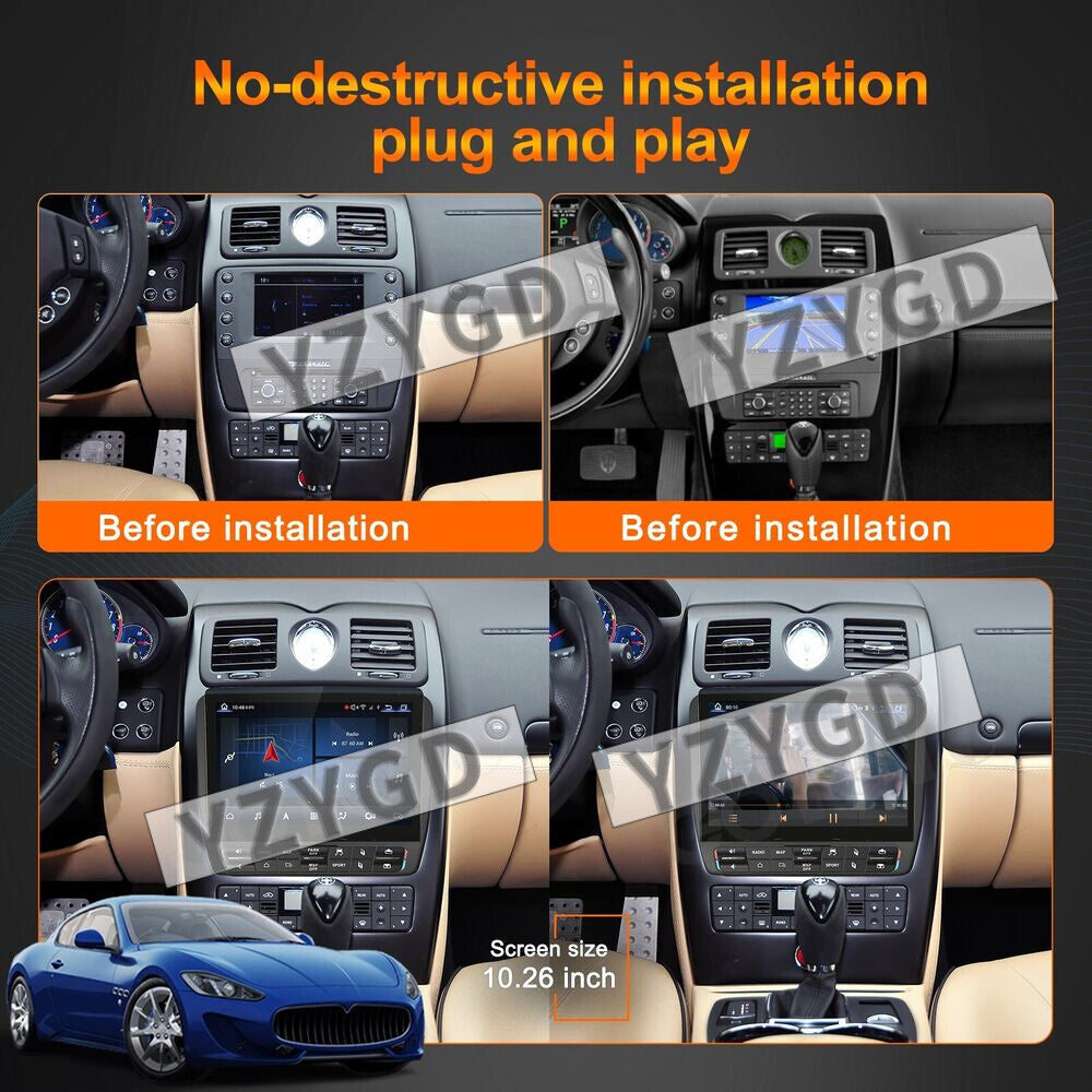 for Maserati Quattroporte 2009-2012 Android Car Radio CarPlay Receiver Screen