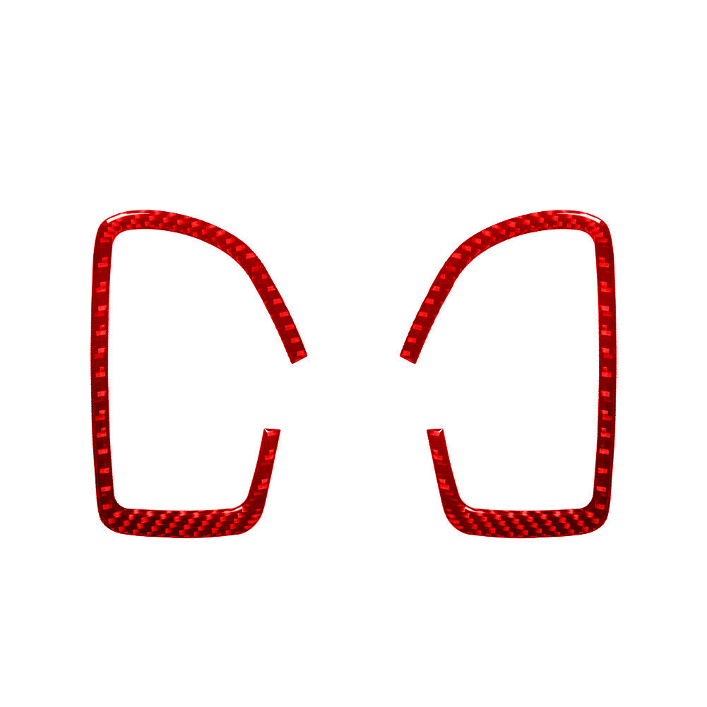Red Carbon Fiber Inner Rear Door Handle Cover Trim for Hyundai Azera 2006-2011