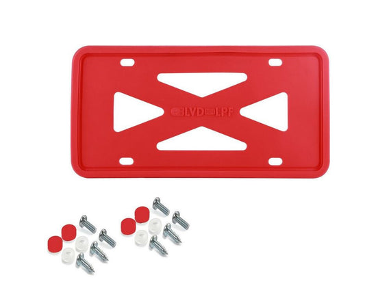 Car license plate frame cover cap trunk red silicone for Genesis